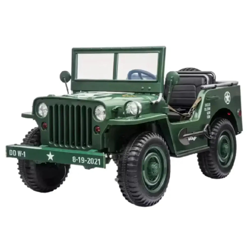 Mini Willys Buggy Electric Ride on Jeep 24 V With 3 Seats for Kids