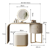 COOLBABY Minimalist cream style dressing table Bedroom modern simple light luxury makeup table network red style makeup table-GCC Home Center