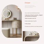Load image into Gallery viewer, COOLBABY Minimalist cream style dressing table Bedroom modern simple light luxury makeup table network red style makeup table-GCC Home Center