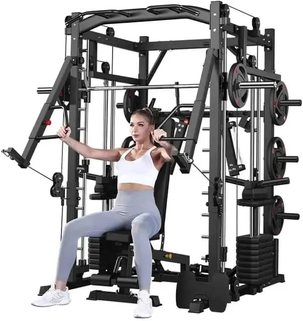 Miracle Fitness HD127: All-in-One 6-in-1 Smith Machine & Functional Trainer