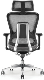 Load image into Gallery viewer, MOBILIA ErgoMesh Pro Executive Office Chair, Grey Mesh Design + CA117 Fireproof Certified, Adjustable 3D Armrests, Headrest &amp; Multi Functional Controls, Heavy Duty Aluminium Base + 5 Years Warranty-GCC Home Center