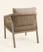 Load image into Gallery viewer, Modern 3-Piece Outdoor Bistro Set with Aluminum Frame and Weather-Resistant Cushions