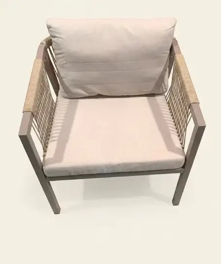 Modern 3-Piece Outdoor Bistro Set with Aluminum Frame and Weather-Resistant Cushions