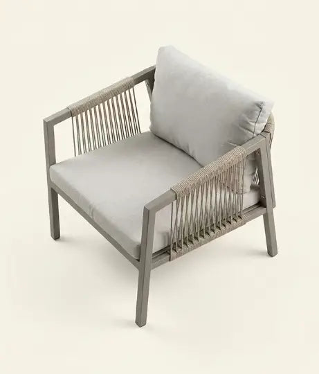 Modern 3-Piece Outdoor Bistro Set with Aluminum Frame and Weather-Resistant Cushions