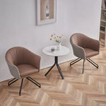 Load image into Gallery viewer, Modern 3-Piece Tea Table and Swivel Chair Set With a Glossy Finish