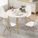 Load image into Gallery viewer, Modern 5-Piece Dining Set with Solid Wood Frame – Includes Square Table and 4 Chairs, Easy Assembly-GCC Home Center