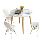 Load image into Gallery viewer, Modern 5-Piece Dining Set with Solid Wood Frame – Includes Square Table and 4 Chairs, Easy Assembly-GCC Home Center