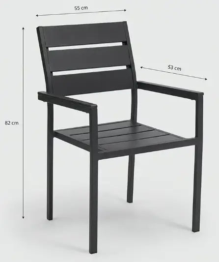 Modern 5-Piece Outdoor Dining Set – Rust-Proof Aluminum Table & Chairs for Patio and Garden