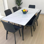 Load image into Gallery viewer, Modern 6 Seater Marble Top Dining Table Set