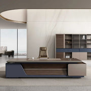 Modern And Sleek Design Executive Office Table With Elegant Finish - Brown-GCC Home Center