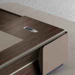 Load image into Gallery viewer, Modern And Sleek Design Executive Office Table With Elegant Finish - Brown-GCC Home Center