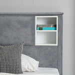 Load image into Gallery viewer, Modern Bed With Drawers And Headboard