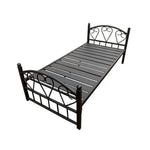 Load image into Gallery viewer, Modern Black Stainless Steel Bed Frame - Squeak-Resistant Design, Durable &amp; Stylish-GCC Home Center