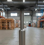 Load image into Gallery viewer, Modern Brass-Finish Metal Table Base