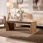 Load image into Gallery viewer, Modern Coffee Table with Sintered Stone Top