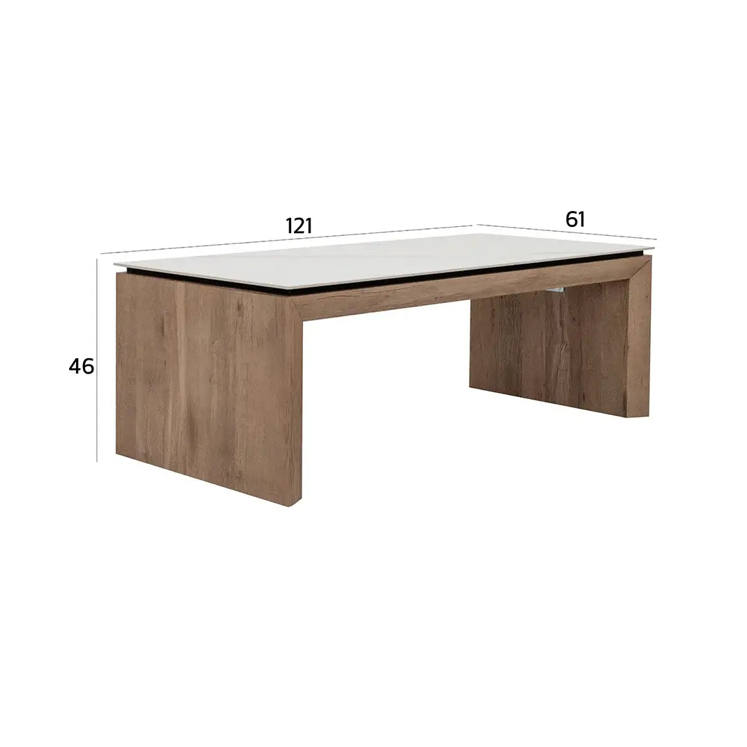 Modern Coffee Table with Sintered Stone Top