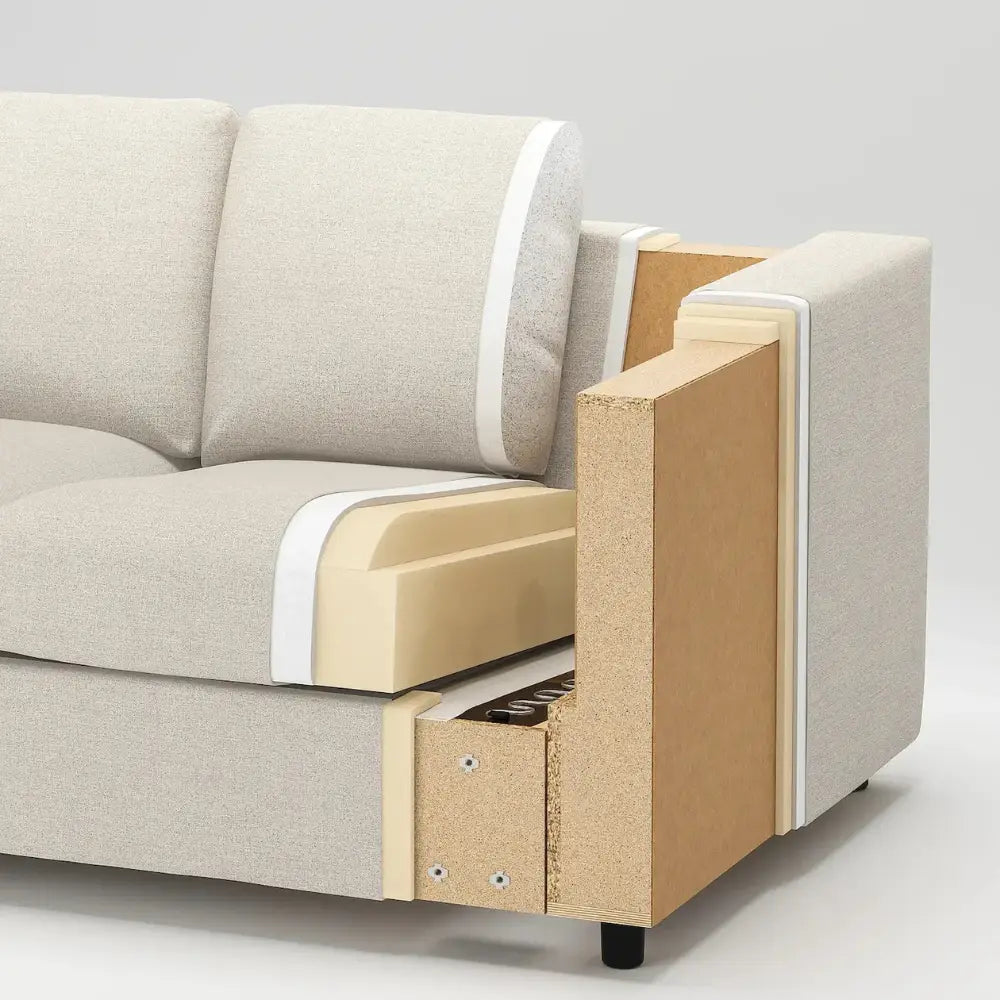 Modern Convertible Fabric Sofa Bed – Luxury Sectional Sofa with Metal Legs for Living Room & More-GCC Home Center