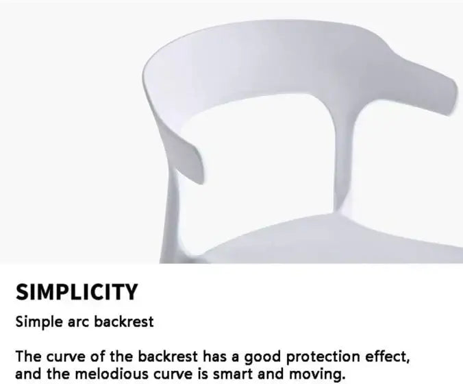 Modern Cuisine Stackable Plastic Chairs For Hotels, Negotiations, And Cafes - Black-GCC Home Center
