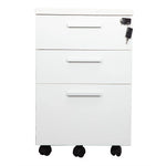 Load image into Gallery viewer, Modern Design Cubicle Works Station With 3-Door Movable Drawer - White-GCC Home Center