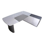Load image into Gallery viewer, Modern Design Executive Glossy Office Table - White &amp; Grey-GCC Home Center