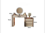 Modern Dressing Table with Built-In Lighting for Bedroom or Beauty Room-GCC Home Center