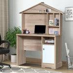 Load image into Gallery viewer, Modern Engineered Wood Study Desk with Hutch