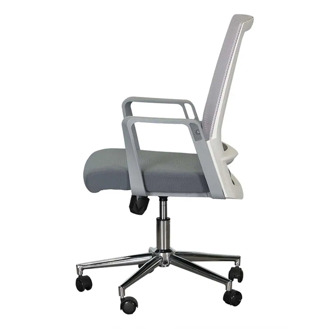 Modern Ergonomic Low Back Office Chair - Grey-GCC Home Center