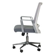 Modern Ergonomic Low Back Office Chair - Grey-GCC Home Center