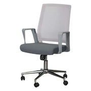 Modern Ergonomic Low Back Office Chair - Grey-GCC Home Center