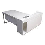 Load image into Gallery viewer, Modern Executive Office Table For Workspace Organized - Matt White-GCC Home Center