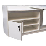 Load image into Gallery viewer, Modern Executive Office Table For Workspace Organized - Matt White-GCC Home Center
