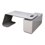 Load image into Gallery viewer, Modern Executive Office Table - Glossy White-GCC Home Center