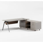 Load image into Gallery viewer, Modern Executive Office Table With Metal Frames And Legs - Light Oak-GCC Home Center