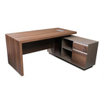 Load image into Gallery viewer, Modern Executive Office Table With Smart Wire Management - Brown &amp; Grey-GCC Home Center