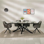 Load image into Gallery viewer, Modern Florence 6-Seater Dining Set - Grey