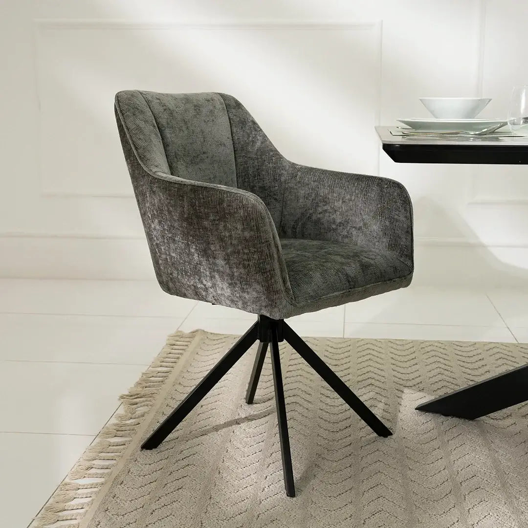 Modern Florence 6-Seater Dining Set - Grey