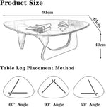 Load image into Gallery viewer, Modern Glass Coffee Table (Black Glass Top &amp; Wood Base)