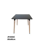 Load image into Gallery viewer, Modern Glossy Dining Table With Solid Wood Legs