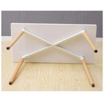 Load image into Gallery viewer, Modern Glossy Dining Table With Solid Wood Legs