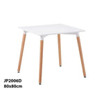 Load image into Gallery viewer, Modern Glossy Dining Table With Solid Wood Legs