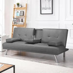 Load image into Gallery viewer, Modern Heavy Duty 3 Seater Leather Sofa bed With Arm Rest-GCC Home Center