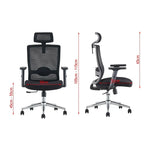 Load image into Gallery viewer, Modern High Back Office Chair With Adjustable Seat Height - Black-GCC Home Center