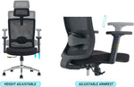 Load image into Gallery viewer, Modern High Back Office Chair With Adjustable Seat Height - Black-GCC Home Center