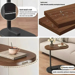 Load image into Gallery viewer, Modern Home Side Coffee Table, End Table C Shaped Table - White-GCC Home Center