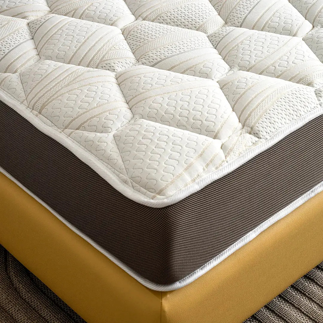 Modern King Size Bed with Mattress – 180×200 cm - Solid Wood And PU