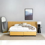 Load image into Gallery viewer, Modern King Size Bed with Mattress – 180×200 cm - Solid Wood And PU