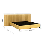 Load image into Gallery viewer, Modern King Size Bed with Mattress – 180×200 cm - Solid Wood And PU