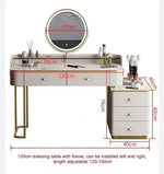 Load image into Gallery viewer, Modern LED Lighted Makeup Vanity Table Set with Chair and Storage Drawers-GCC Home Center