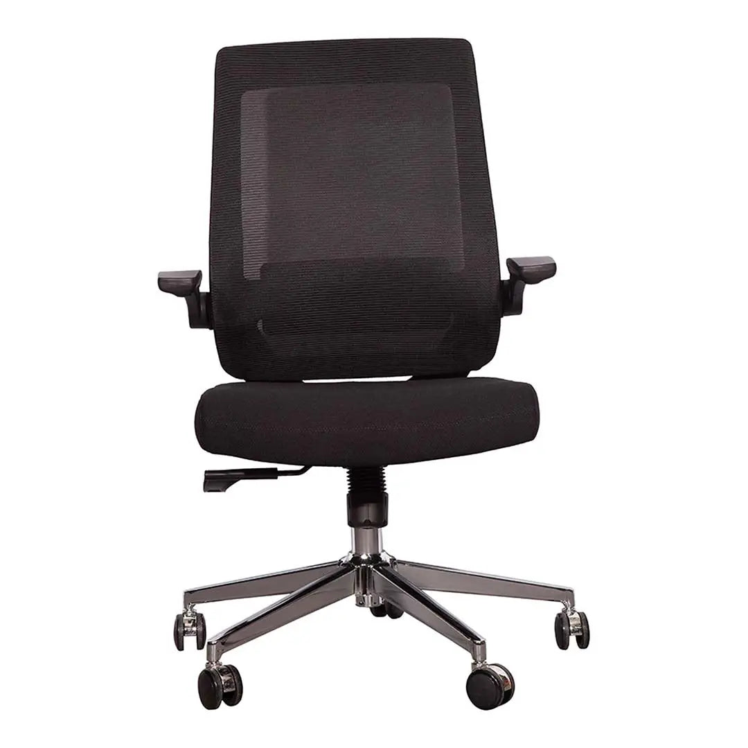 Modern Low Back Office Chair With Adjustable Armrests-GCC Home Center