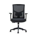 Load image into Gallery viewer, Modern Low Back Office Chair With Height Adjustable And Swivel Wheels - Black-GCC Home Center